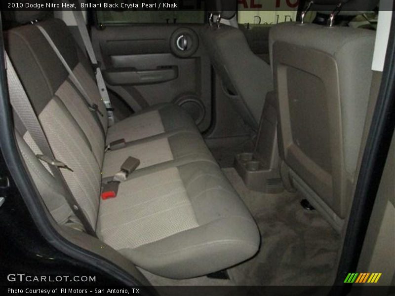 Brilliant Black Crystal Pearl / Khaki 2010 Dodge Nitro Heat