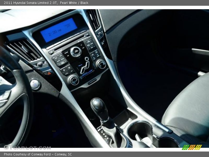 Pearl White / Black 2011 Hyundai Sonata Limited 2.0T