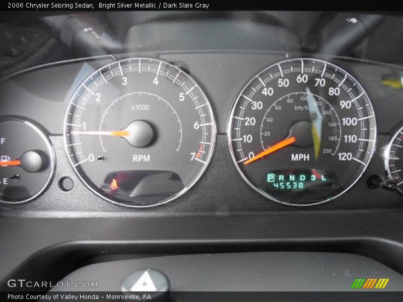 Bright Silver Metallic / Dark Slate Gray 2006 Chrysler Sebring Sedan