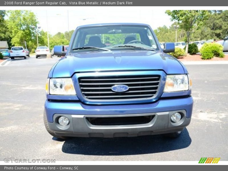 Vista Blue Metallic / Medium Dark Flint 2008 Ford Ranger Sport Regular Cab