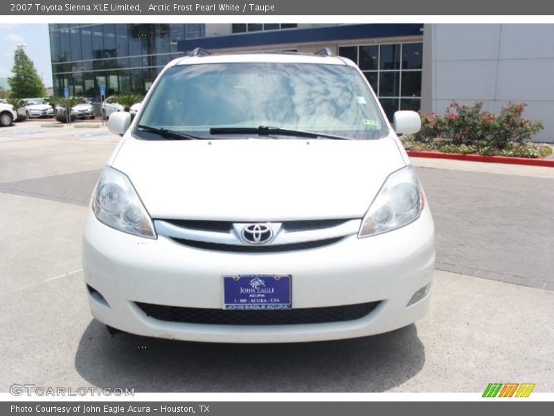 Arctic Frost Pearl White / Taupe 2007 Toyota Sienna XLE Limited