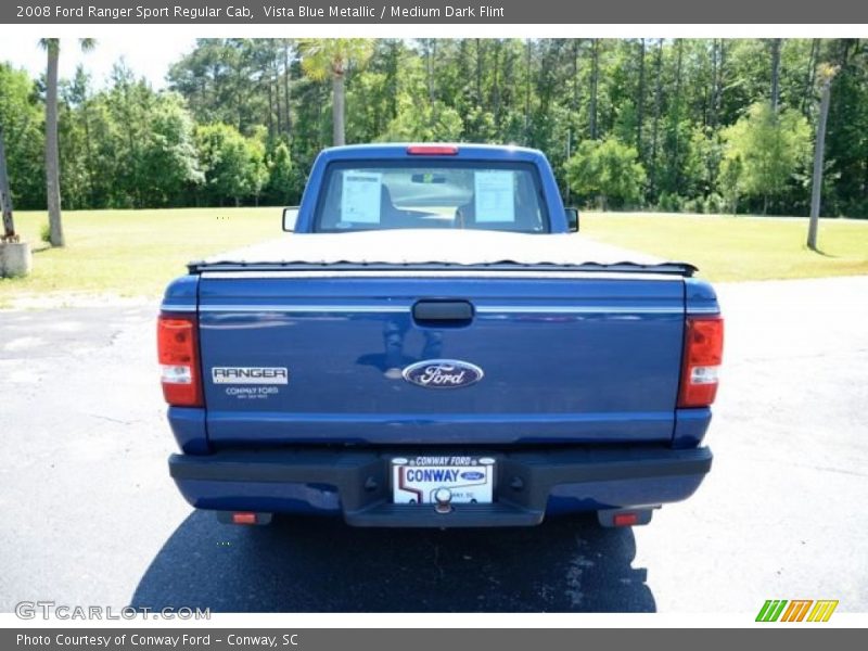 Vista Blue Metallic / Medium Dark Flint 2008 Ford Ranger Sport Regular Cab