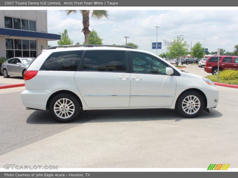 Arctic Frost Pearl White / Taupe 2007 Toyota Sienna XLE Limited