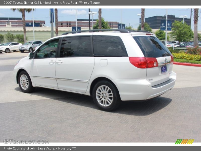 Arctic Frost Pearl White / Taupe 2007 Toyota Sienna XLE Limited