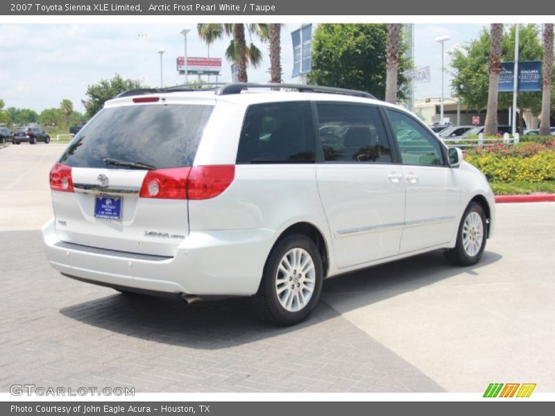 Arctic Frost Pearl White / Taupe 2007 Toyota Sienna XLE Limited