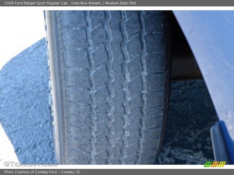 Vista Blue Metallic / Medium Dark Flint 2008 Ford Ranger Sport Regular Cab