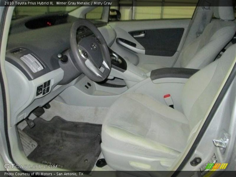 Winter Gray Metallic / Misty Gray 2010 Toyota Prius Hybrid III