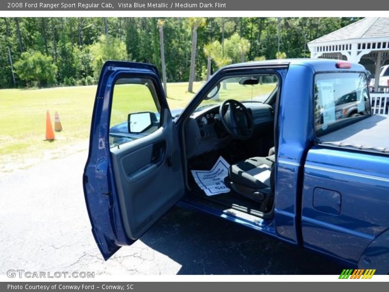 Vista Blue Metallic / Medium Dark Flint 2008 Ford Ranger Sport Regular Cab