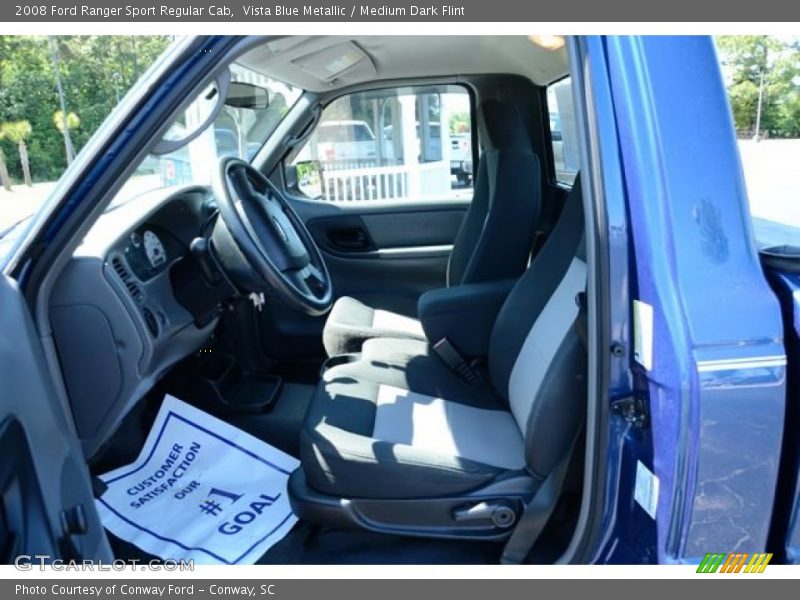 Vista Blue Metallic / Medium Dark Flint 2008 Ford Ranger Sport Regular Cab