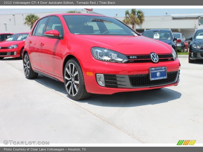 Tornado Red / Titan Black 2013 Volkswagen GTI 4 Door Autobahn Edition