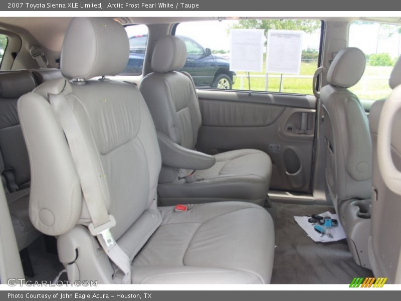 Arctic Frost Pearl White / Taupe 2007 Toyota Sienna XLE Limited