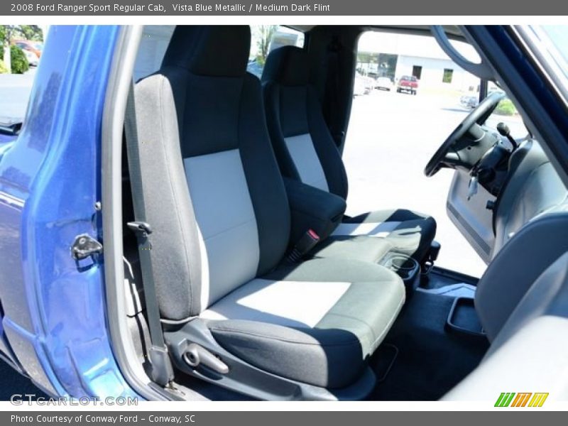 Vista Blue Metallic / Medium Dark Flint 2008 Ford Ranger Sport Regular Cab