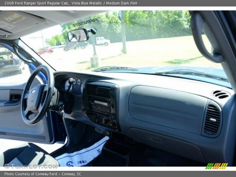 Vista Blue Metallic / Medium Dark Flint 2008 Ford Ranger Sport Regular Cab