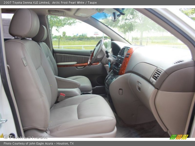 Arctic Frost Pearl White / Taupe 2007 Toyota Sienna XLE Limited