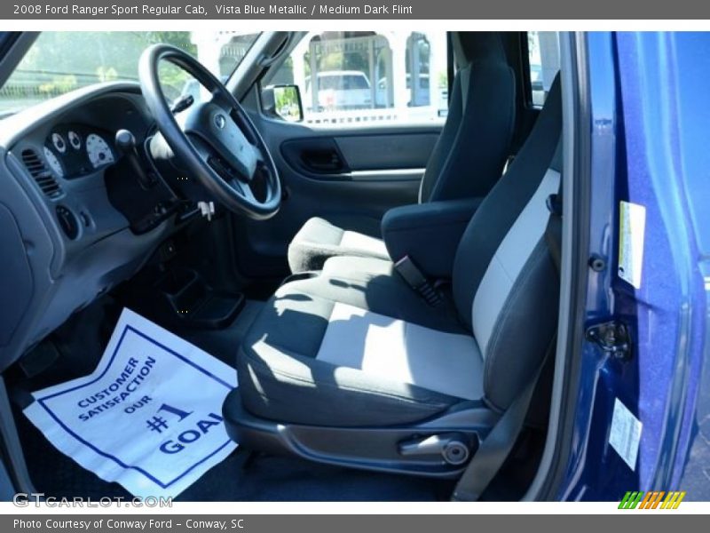 Vista Blue Metallic / Medium Dark Flint 2008 Ford Ranger Sport Regular Cab
