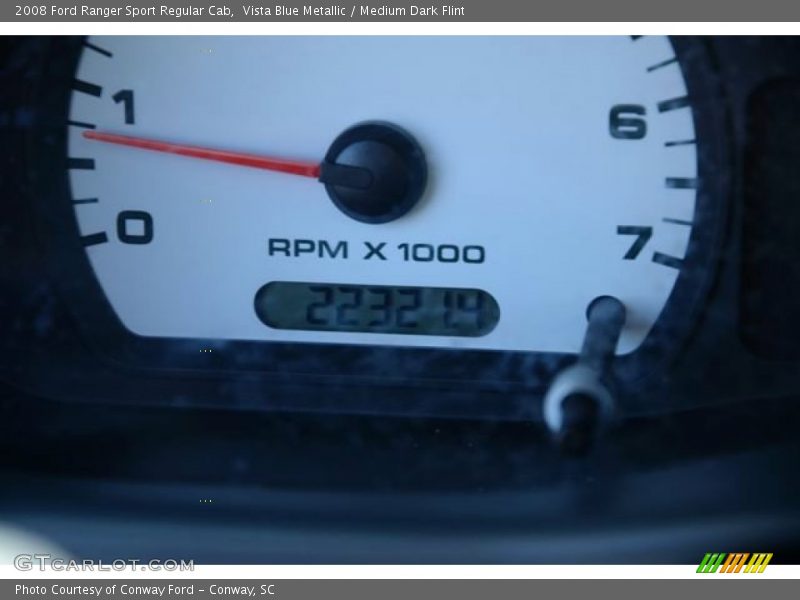 Vista Blue Metallic / Medium Dark Flint 2008 Ford Ranger Sport Regular Cab