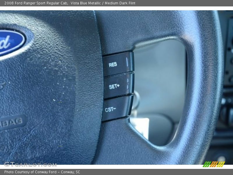 Vista Blue Metallic / Medium Dark Flint 2008 Ford Ranger Sport Regular Cab