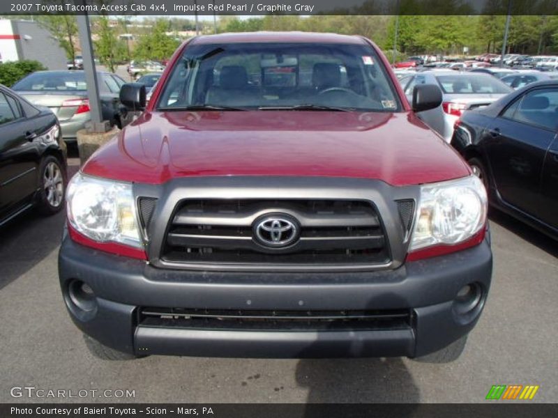 Impulse Red Pearl / Graphite Gray 2007 Toyota Tacoma Access Cab 4x4