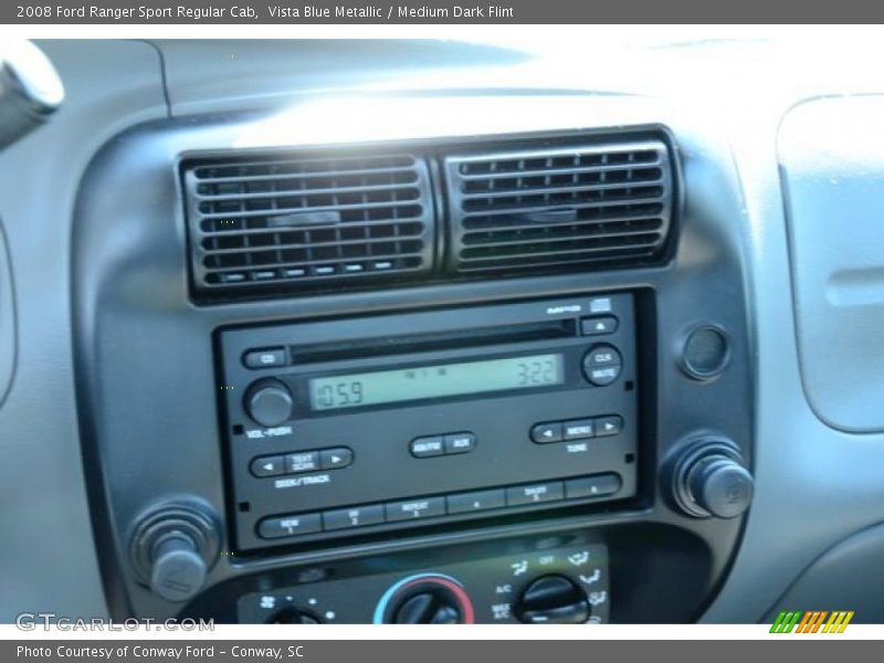 Vista Blue Metallic / Medium Dark Flint 2008 Ford Ranger Sport Regular Cab