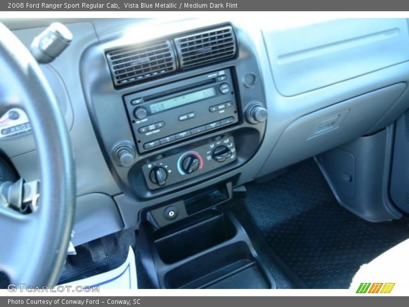 Vista Blue Metallic / Medium Dark Flint 2008 Ford Ranger Sport Regular Cab