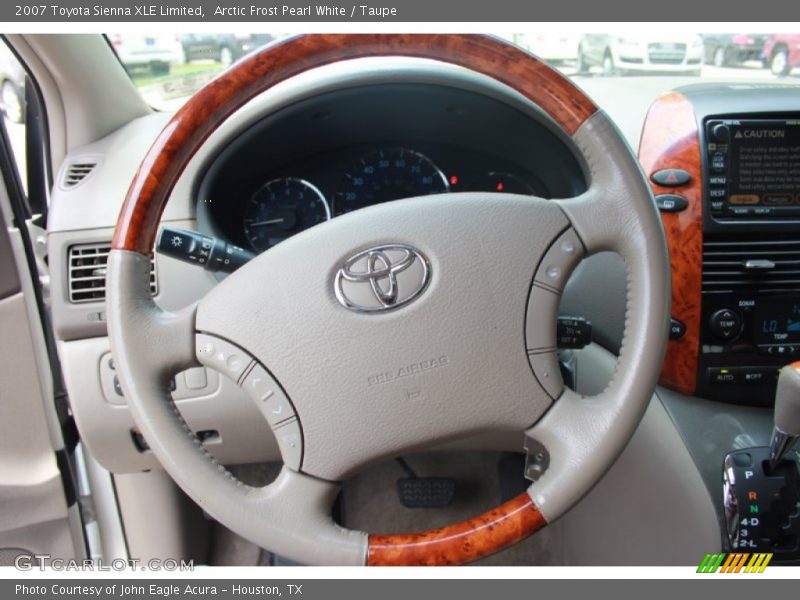 Arctic Frost Pearl White / Taupe 2007 Toyota Sienna XLE Limited
