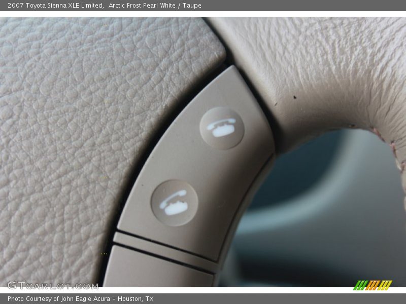 Arctic Frost Pearl White / Taupe 2007 Toyota Sienna XLE Limited