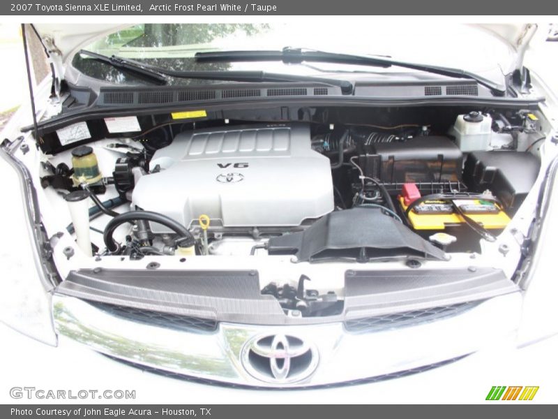Arctic Frost Pearl White / Taupe 2007 Toyota Sienna XLE Limited