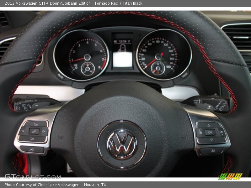 Tornado Red / Titan Black 2013 Volkswagen GTI 4 Door Autobahn Edition