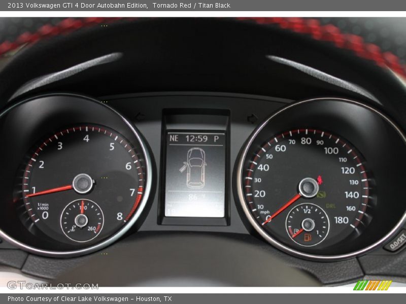 Tornado Red / Titan Black 2013 Volkswagen GTI 4 Door Autobahn Edition