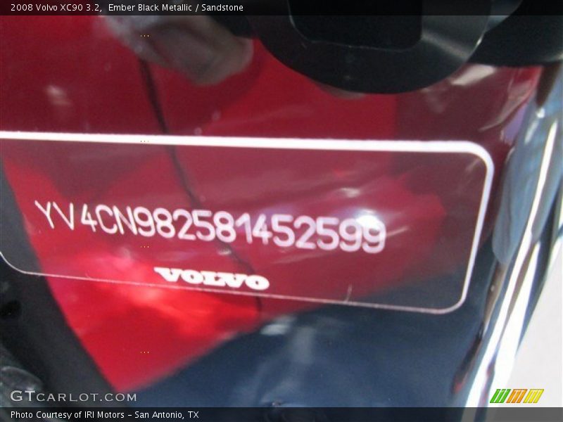 Ember Black Metallic / Sandstone 2008 Volvo XC90 3.2