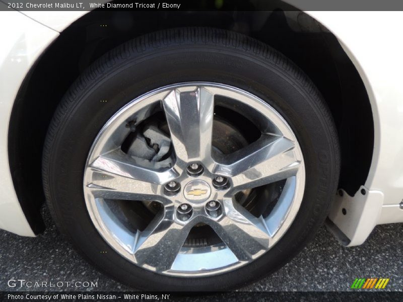 White Diamond Tricoat / Ebony 2012 Chevrolet Malibu LT