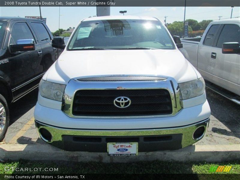 Super White / Graphite Gray 2008 Toyota Tundra Double Cab