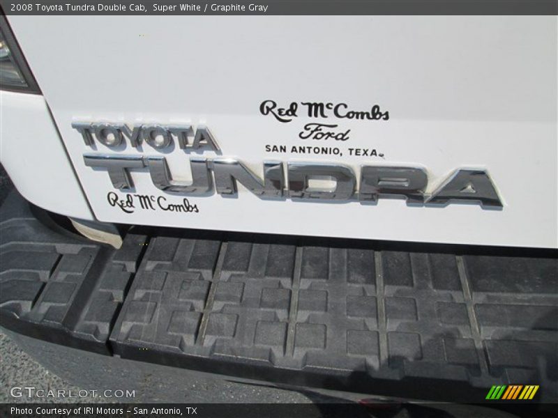 Super White / Graphite Gray 2008 Toyota Tundra Double Cab