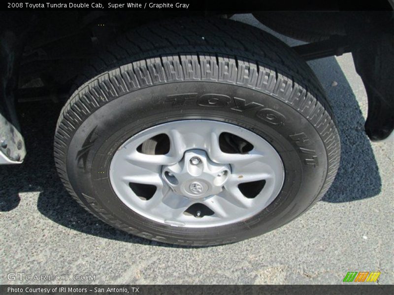 Super White / Graphite Gray 2008 Toyota Tundra Double Cab