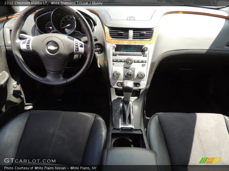White Diamond Tricoat / Ebony 2012 Chevrolet Malibu LT