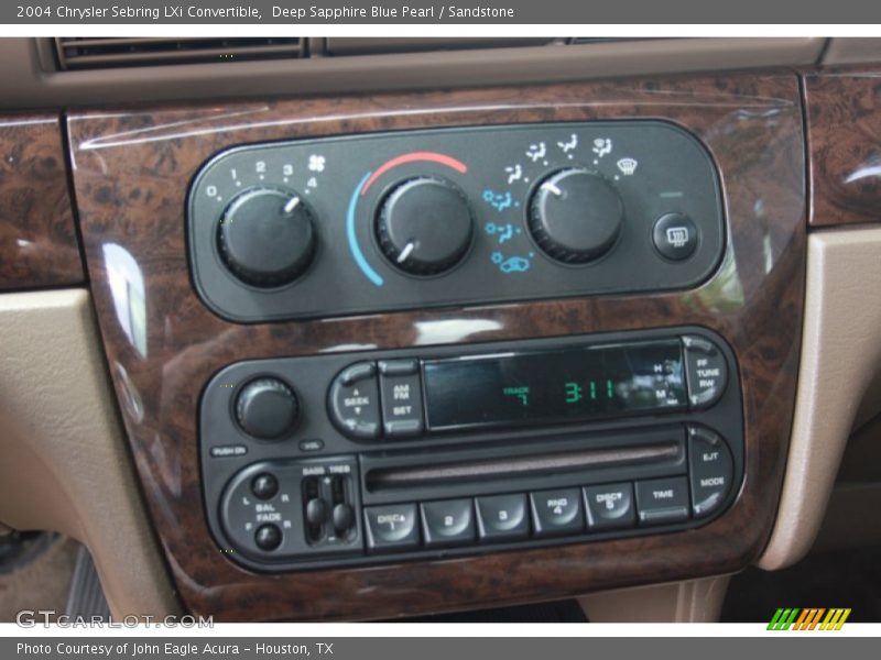 Controls of 2004 Sebring LXi Convertible