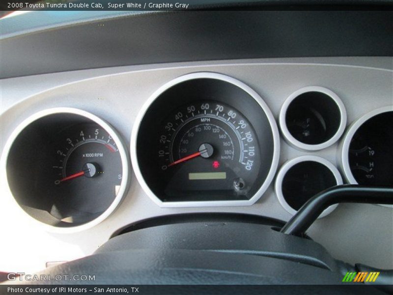 Super White / Graphite Gray 2008 Toyota Tundra Double Cab