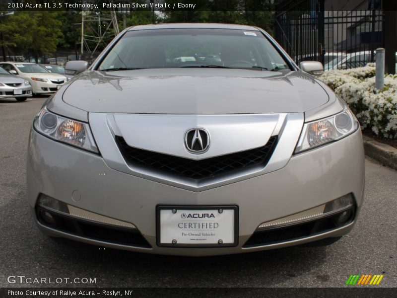 Palladium Silver Metallic / Ebony 2010 Acura TL 3.5 Technology