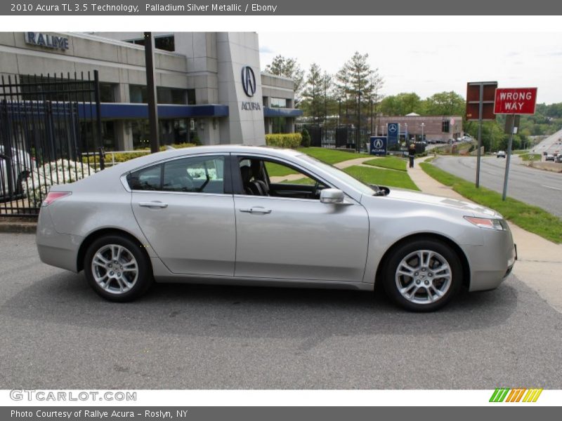 Palladium Silver Metallic / Ebony 2010 Acura TL 3.5 Technology