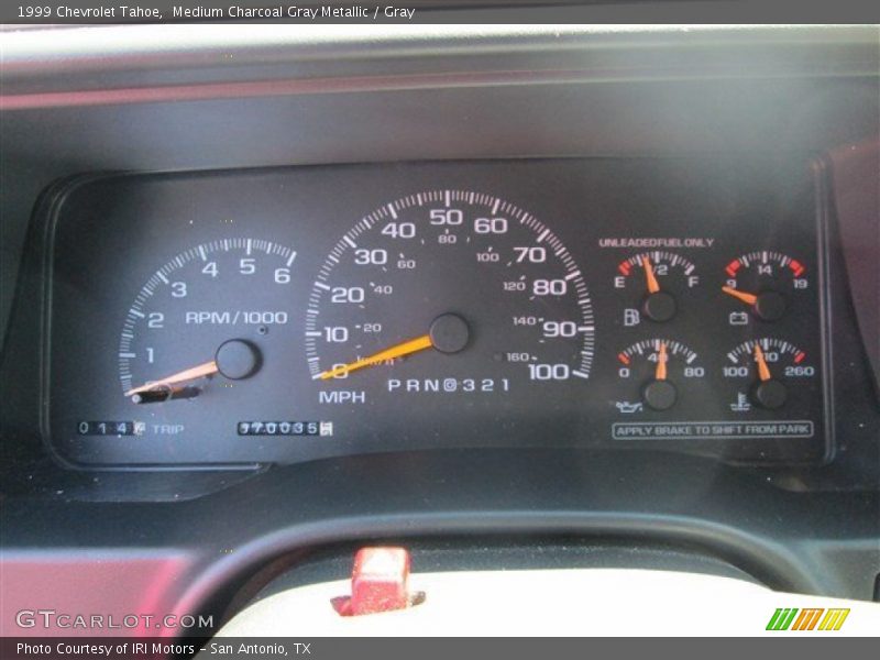 Medium Charcoal Gray Metallic / Gray 1999 Chevrolet Tahoe