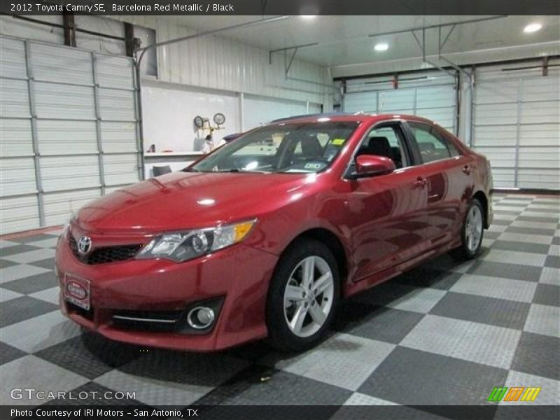 Barcelona Red Metallic / Black 2012 Toyota Camry SE