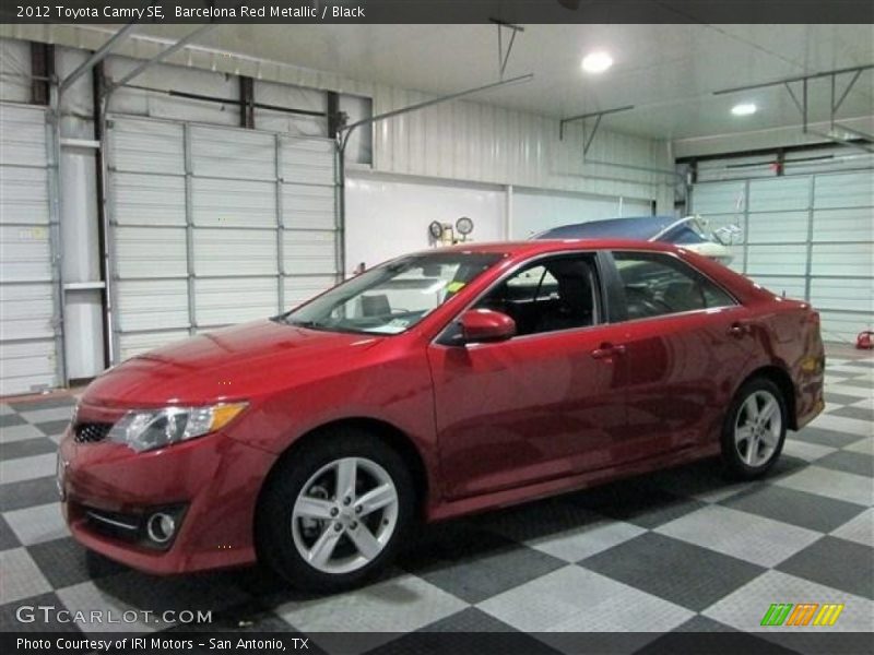 Barcelona Red Metallic / Black 2012 Toyota Camry SE