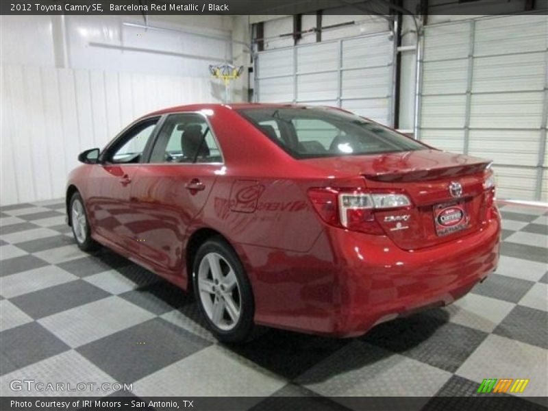 Barcelona Red Metallic / Black 2012 Toyota Camry SE