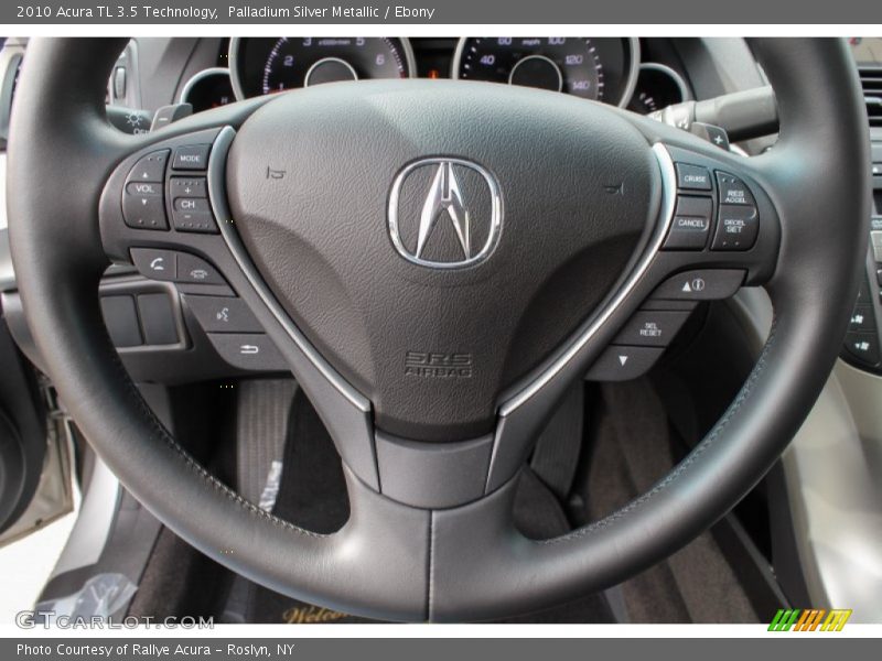 Palladium Silver Metallic / Ebony 2010 Acura TL 3.5 Technology