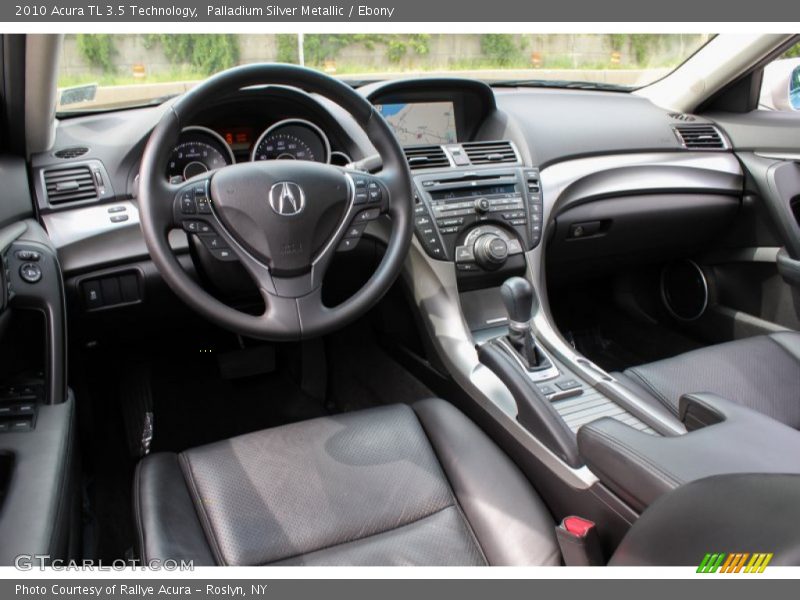 Palladium Silver Metallic / Ebony 2010 Acura TL 3.5 Technology