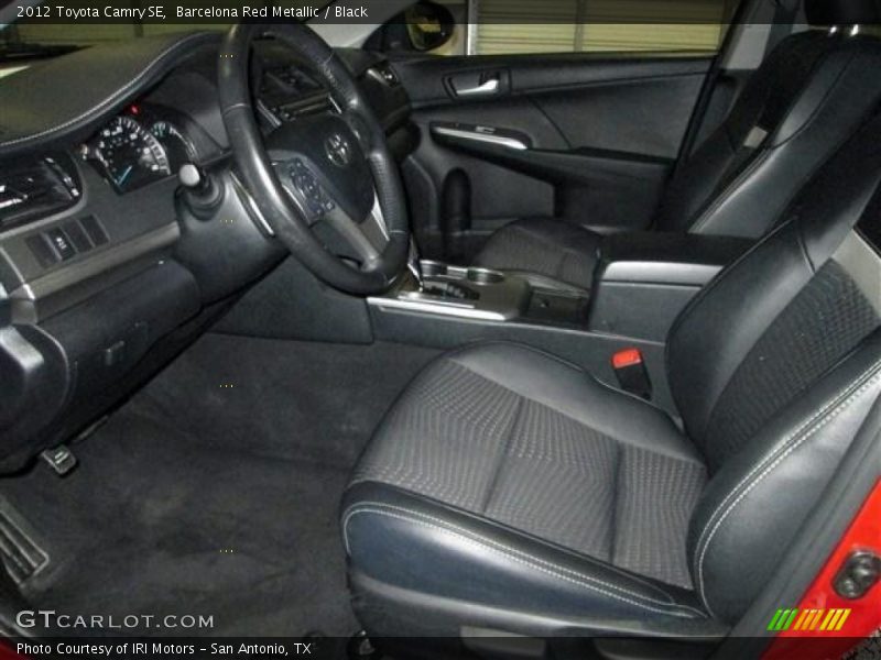 Barcelona Red Metallic / Black 2012 Toyota Camry SE