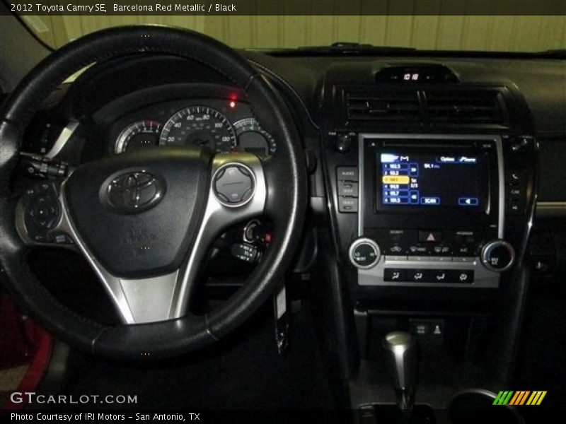 Barcelona Red Metallic / Black 2012 Toyota Camry SE