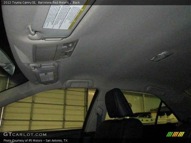 Barcelona Red Metallic / Black 2012 Toyota Camry SE
