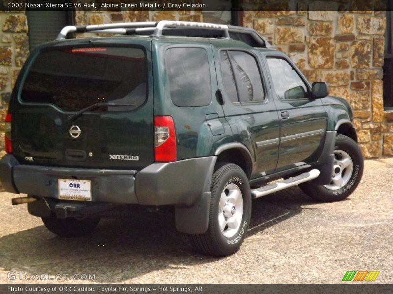 Alpine Green Metallic / Gray Celadon 2002 Nissan Xterra SE V6 4x4