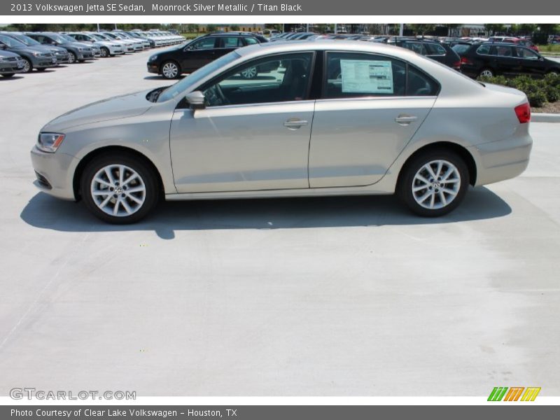 Moonrock Silver Metallic / Titan Black 2013 Volkswagen Jetta SE Sedan